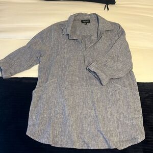 Jones & CO Linen/Cotton Tunic Top